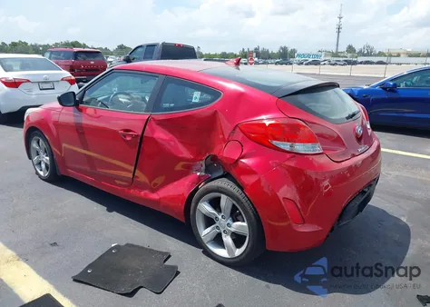 2013 Hyundai Veloster Base W/Black из США, поврежденный, VIN KMHTC6AD4DU146954